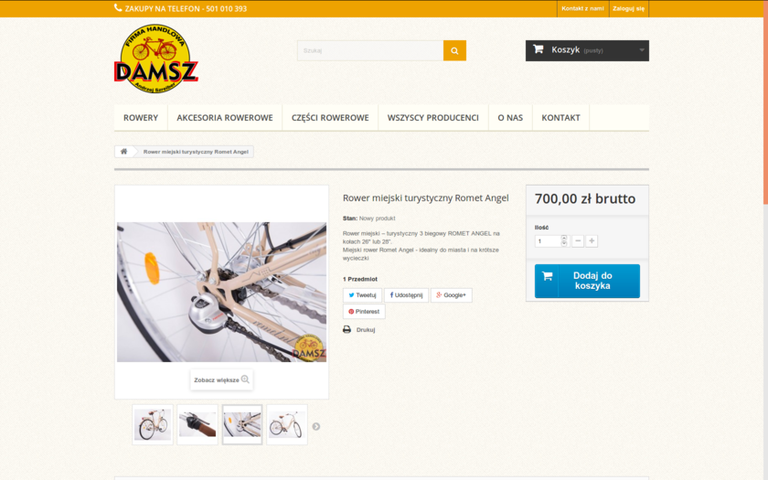 Damsz - sklep rowerowy