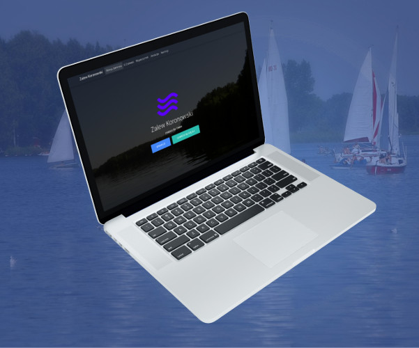 Informational website about Koronowo Reservoir